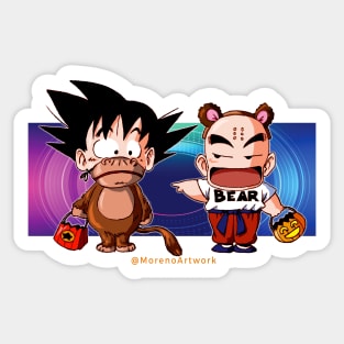 Dragon Ball Halloween (Kid Goku, Krillin) ドラゴンボール Sticker